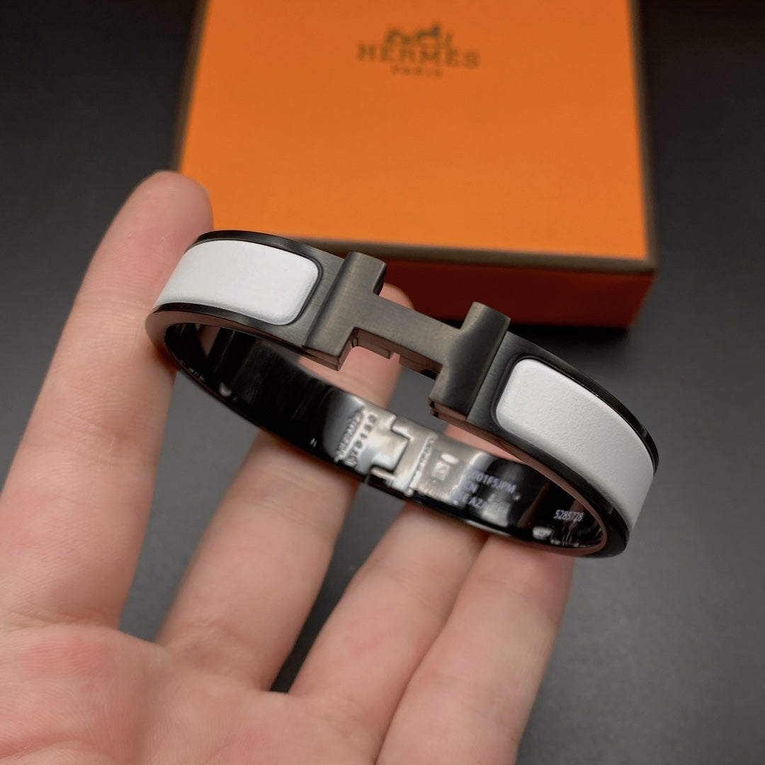 [AM]H BRACELET 12MM BLACK WHITE CERAMIC