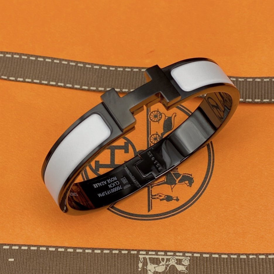 [AM]H BRACELET 12MM BLACK WHITE CERAMIC