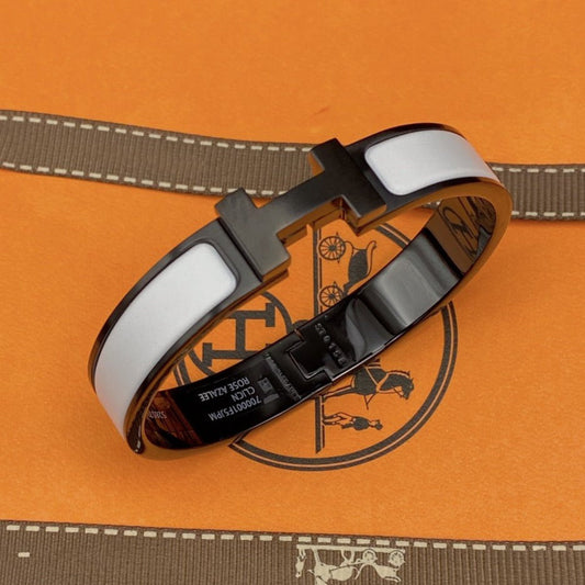 [AM]H BRACELET 12MM BLACK WHITE CERAMIC