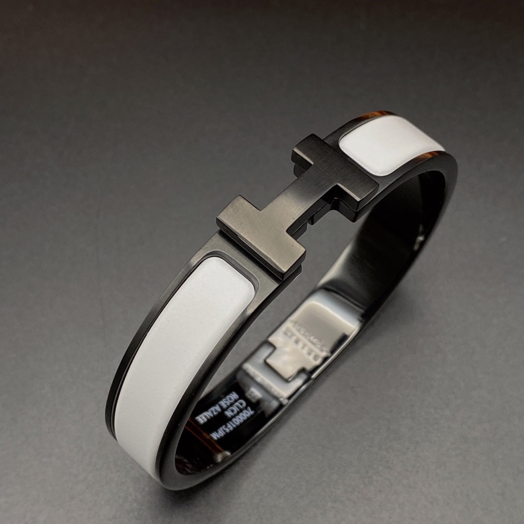 [AM]H BRACELET 12MM BLACK WHITE CERAMIC
