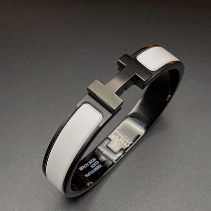 [AM]H BRACELET 12MM BLACK WHITE CERAMIC