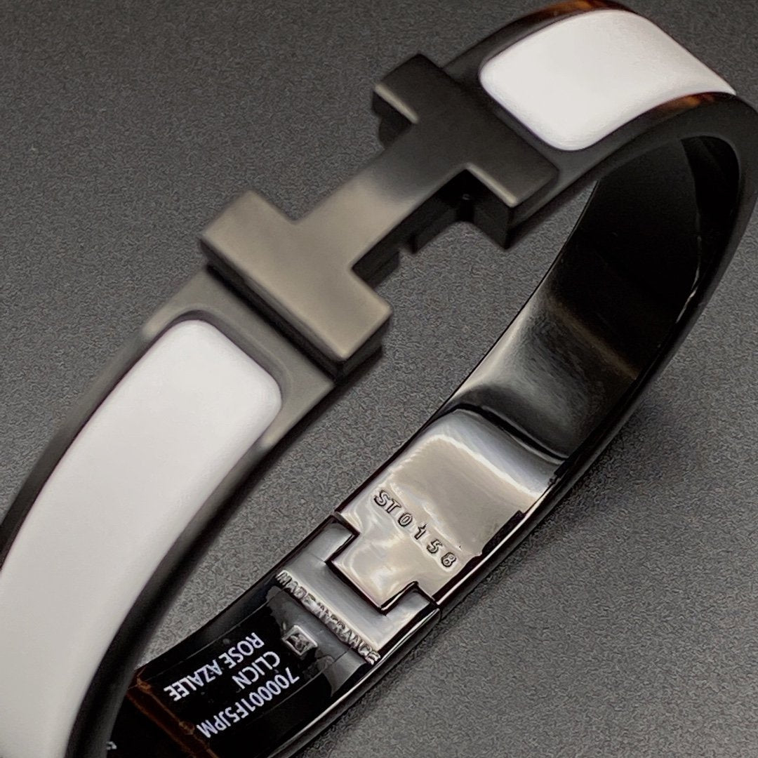 [AM]H BRACELET 12MM BLACK WHITE CERAMIC