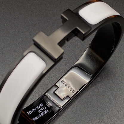 [AM]H BRACELET 12MM BLACK WHITE CERAMIC