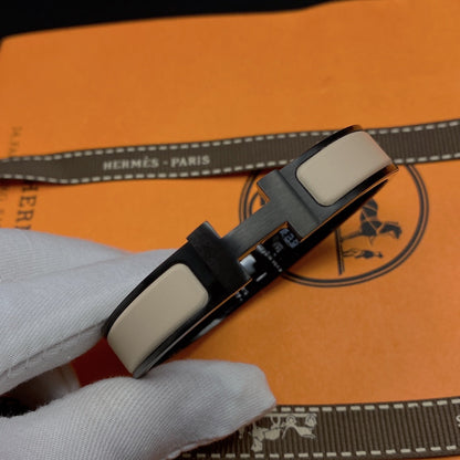 [AM]H BRACELET 12MM BLACK BEIGE CERAMIC