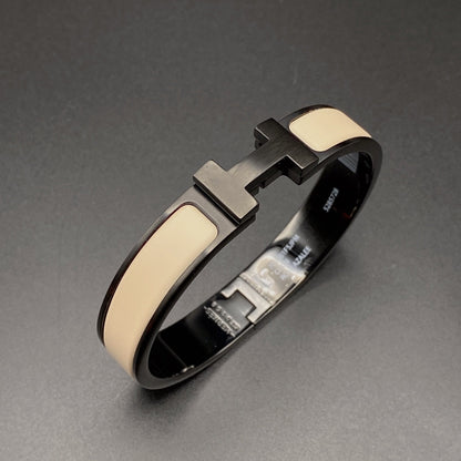 [AM]H BRACELET 12MM BLACK BEIGE CERAMIC
