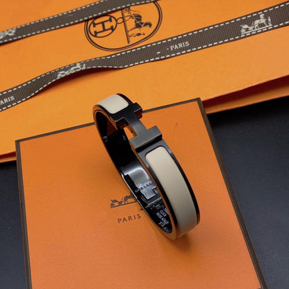 [AM]H BRACELET 12MM BLACK BEIGE CERAMIC