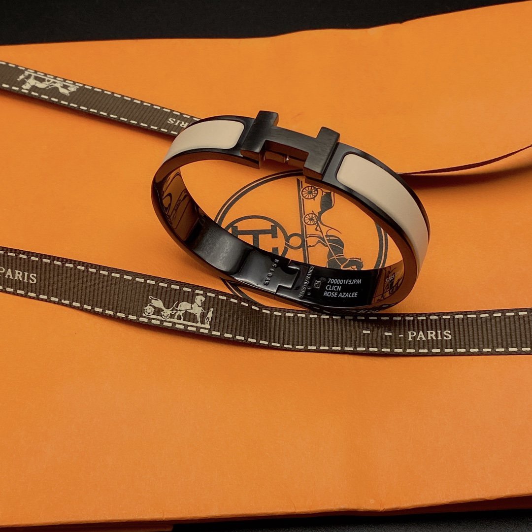 [AM]H BRACELET 12MM BLACK BEIGE CERAMIC