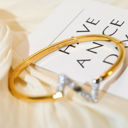 [AM]VOLTE UPSITE DOWN GOLD DIAMOND BRACELET