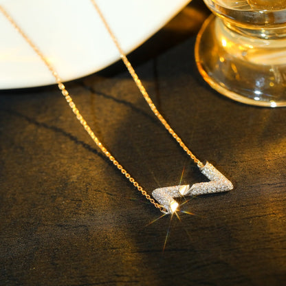 [AM]VOLT SILVER DIAMOND PEDANT NECKLACE