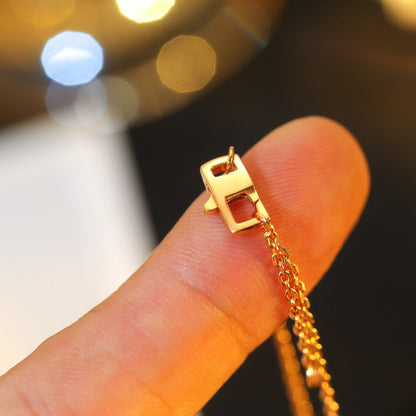 [AM]STAR AND SUN DIAMOND ROSE GOLD NECKLACE
