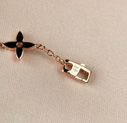 [AM]STAR AND SUN 7 MOTIFS GOLD BRACELET