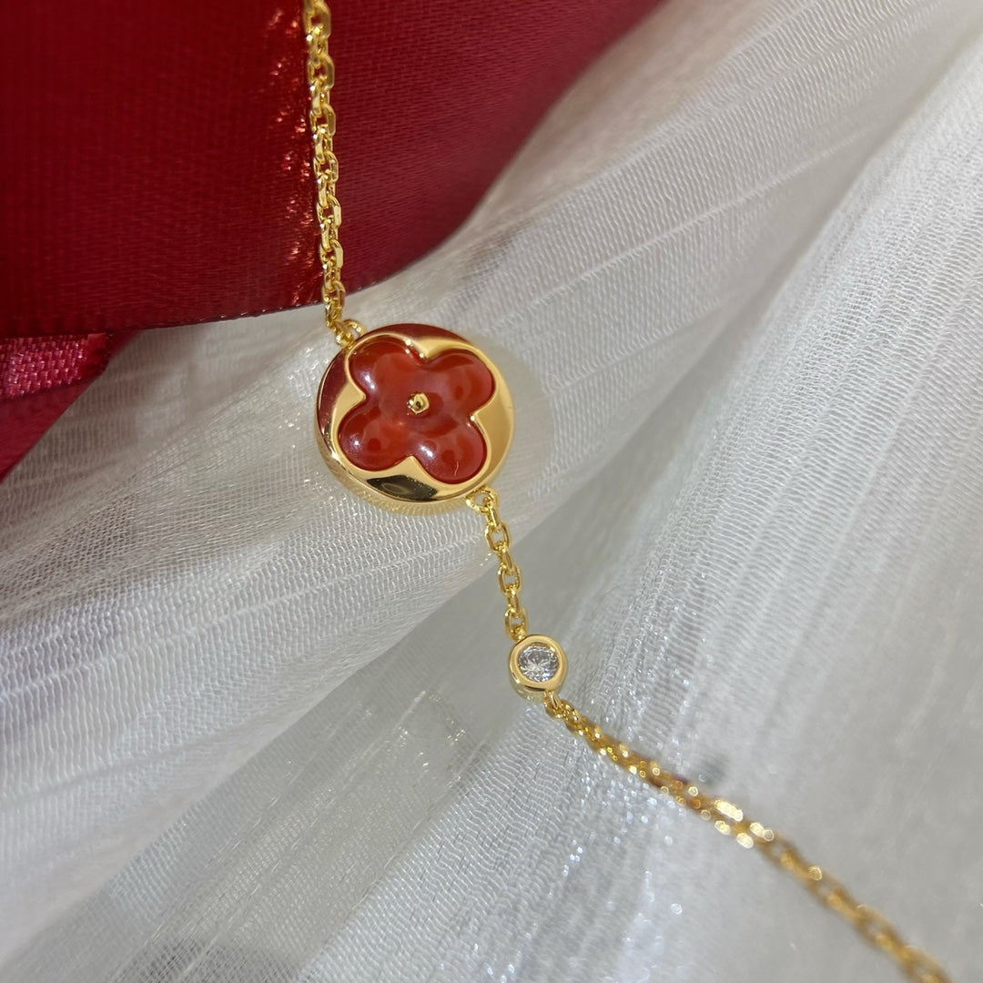[AM]SUN PEDANT CARNELIAN BRACELET