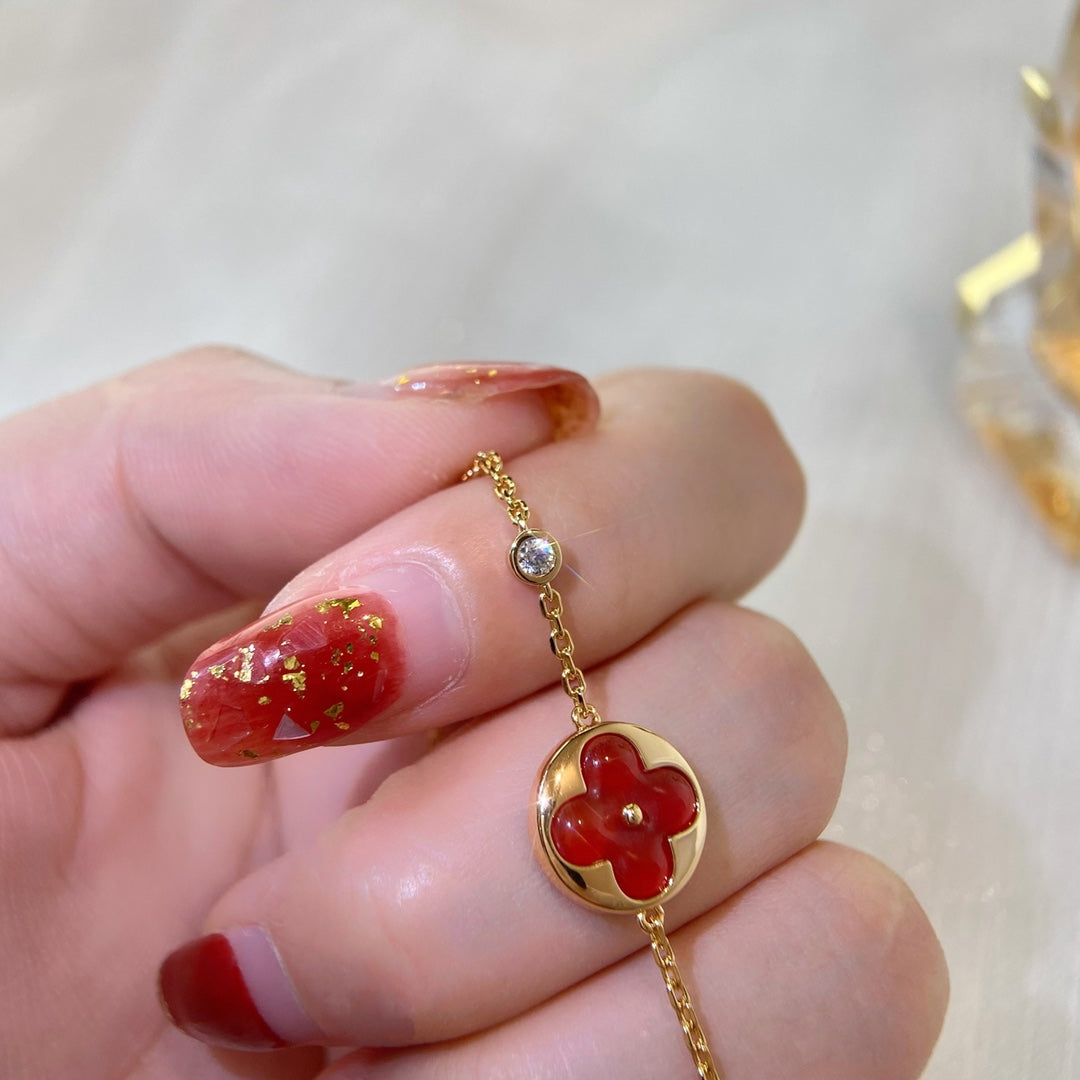[AM]SUN PEDANT CARNELIAN BRACELET