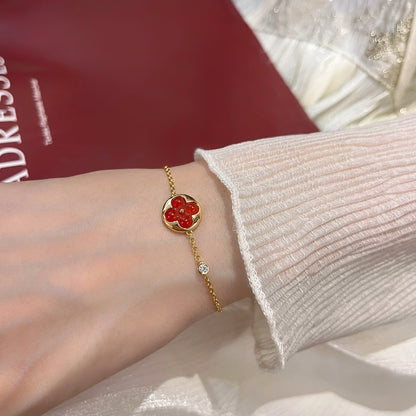 [AM]SUN PEDANT CARNELIAN BRACELET