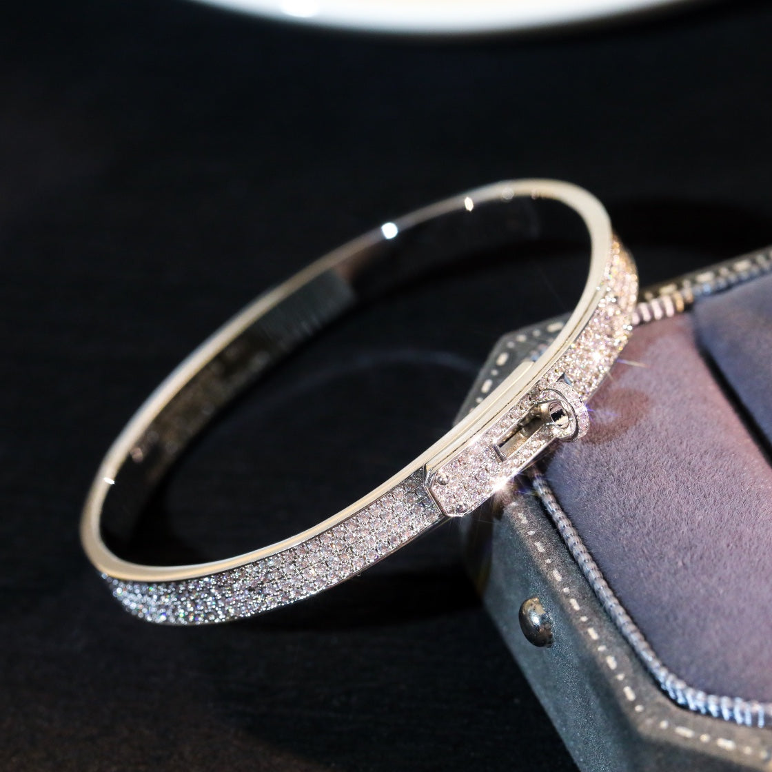 [AM]KELLY BRACELET DIAMOND PAVED