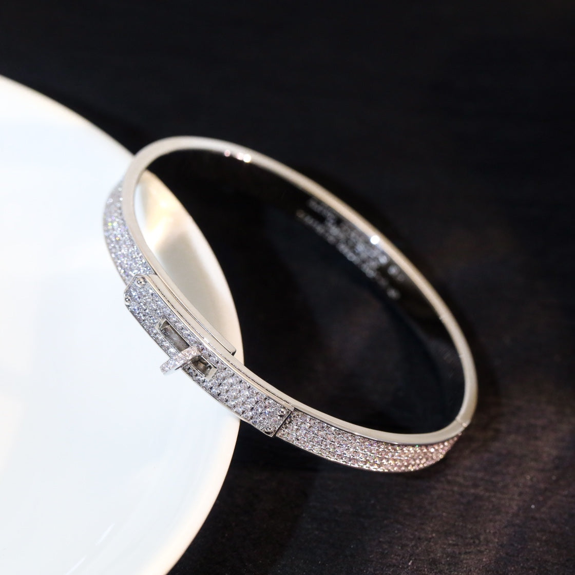 [AM]KELLY BRACELET DIAMOND PAVED