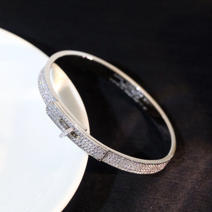 [AM]KELLY BRACELET DIAMOND PAVED