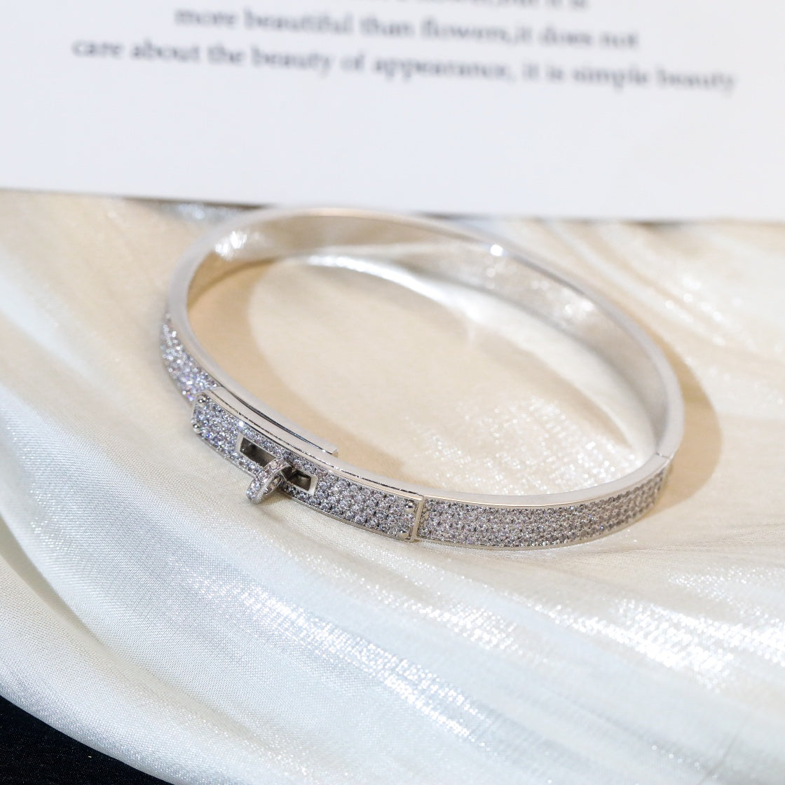 [AM]KELLY BRACELET DIAMOND PAVED
