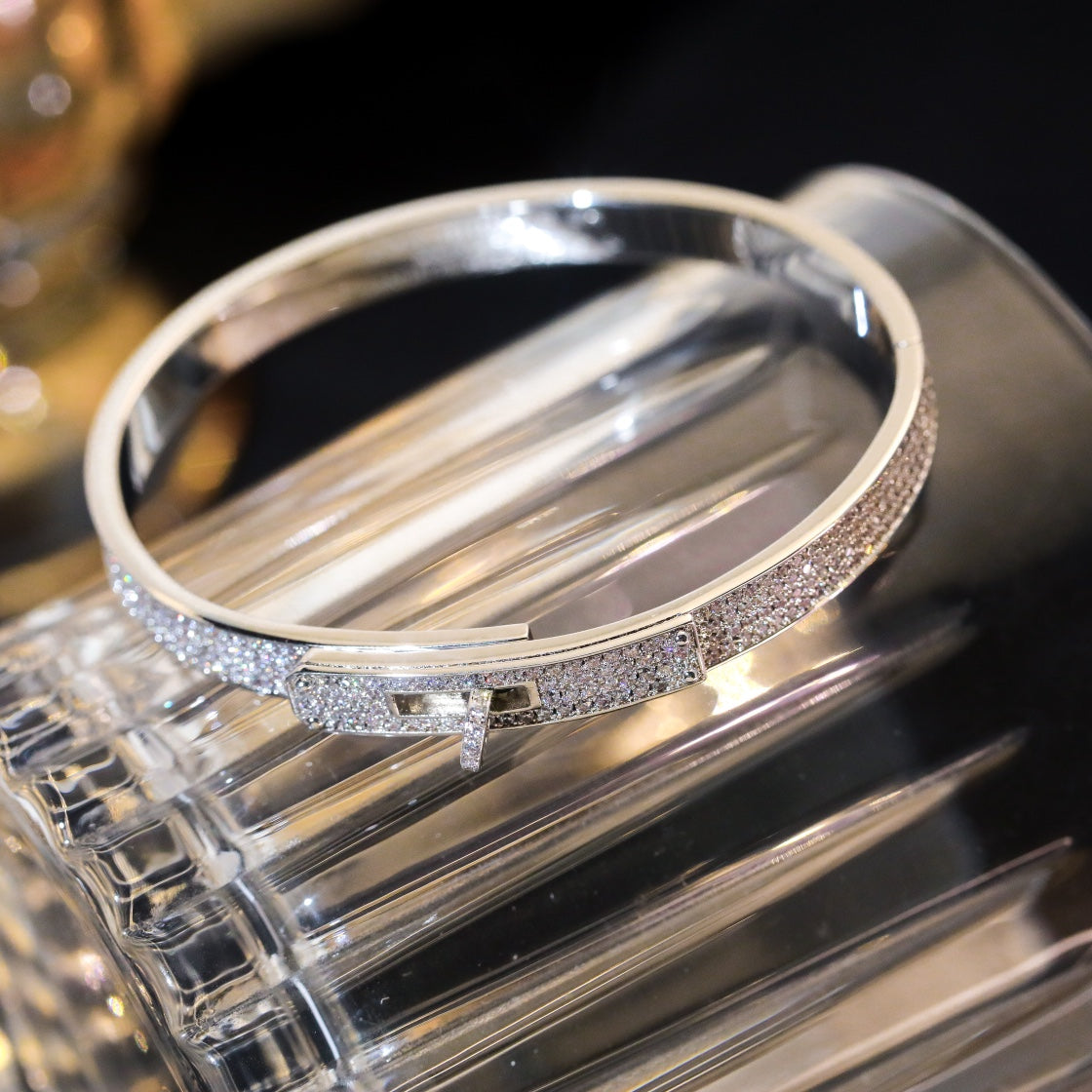 [AM]KELLY BRACELET DIAMOND PAVED
