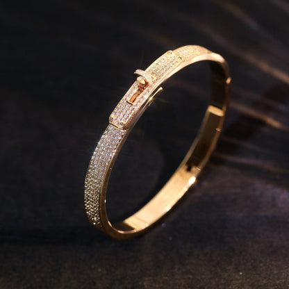 [AM]KELLY BRACELET DIAMOND PAVED