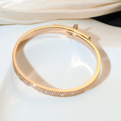 [AM]KELLY BRACELET DIAMOND PAVED
