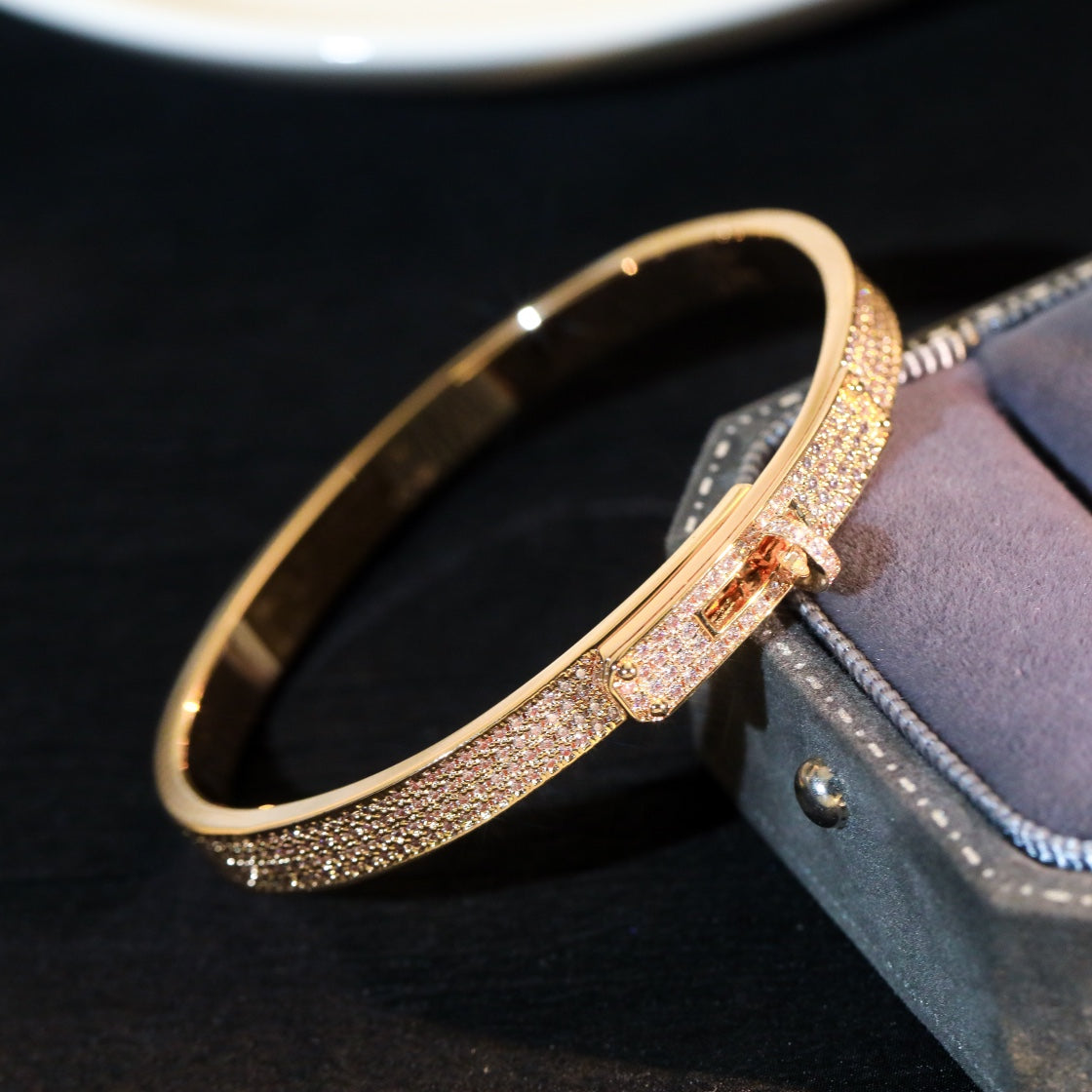 [AM]KELLY BRACELET DIAMOND PAVED