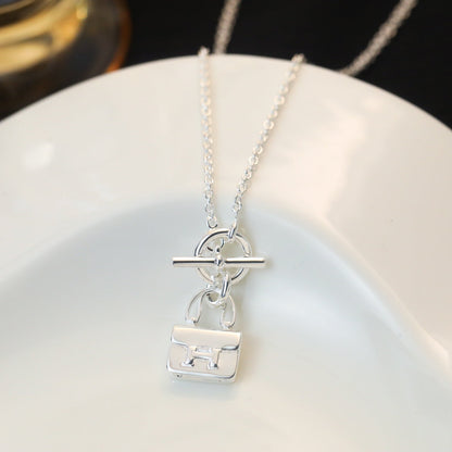 [AM]POP H PEDANT SILVER NECKLACE