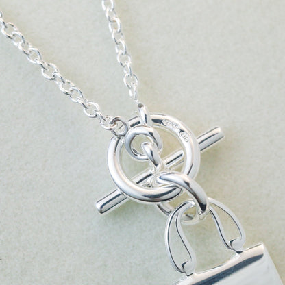 [AM]POP H PEDANT SILVER NECKLACE
