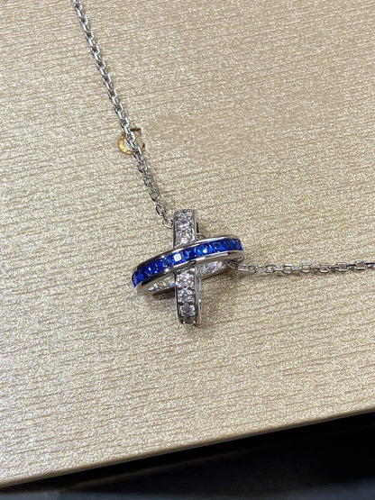 [AM]LIENS DIAMOND SILVER NECKLACE