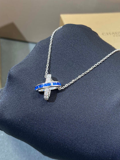 [AM]LIENS DIAMOND SILVER NECKLACE