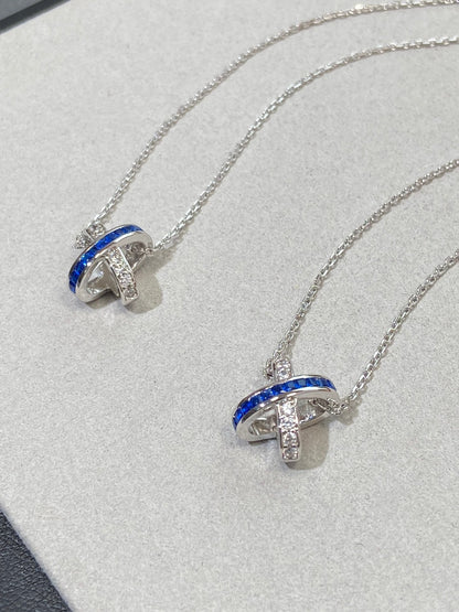 [AM]LIENS DIAMOND SILVER NECKLACE
