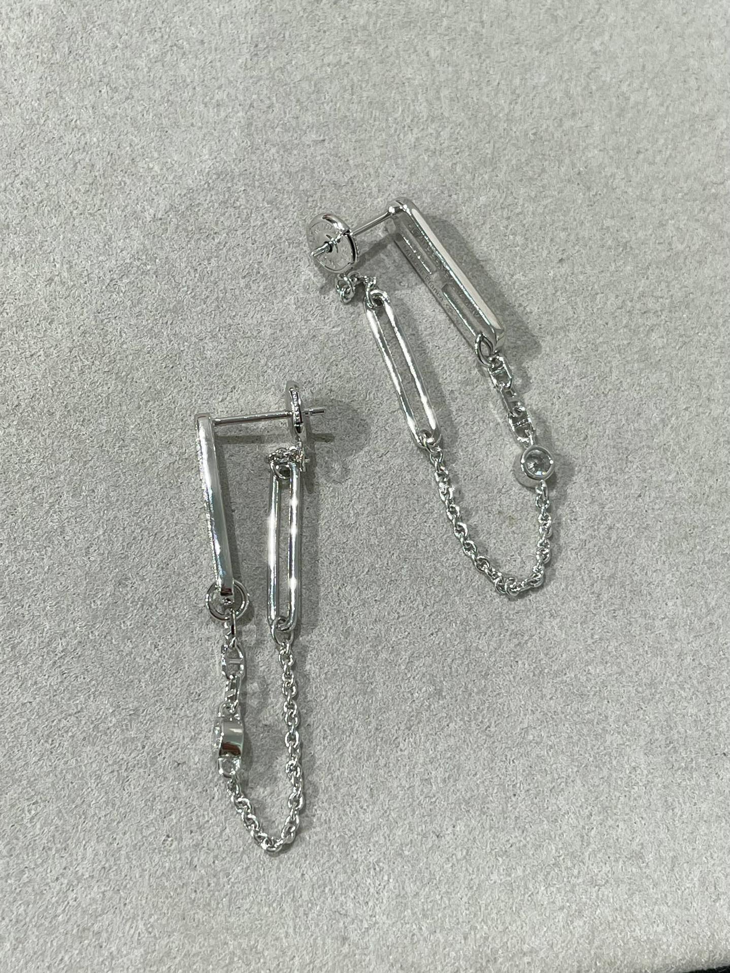 [AM]CHAINE CHAOS DIAMOND DROP EARRINGS