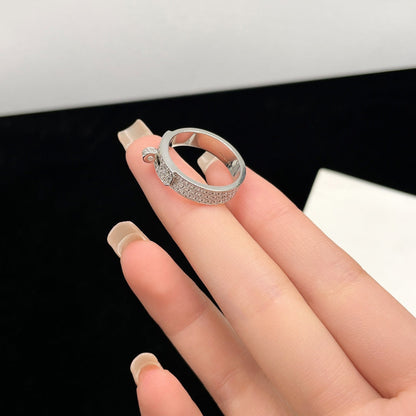 [AM]KELLY SILVER DIAMOND RING