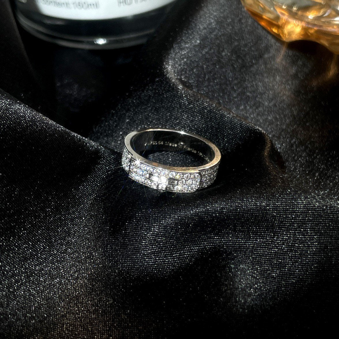 [AM]KELLY SILVER DIAMOND RING