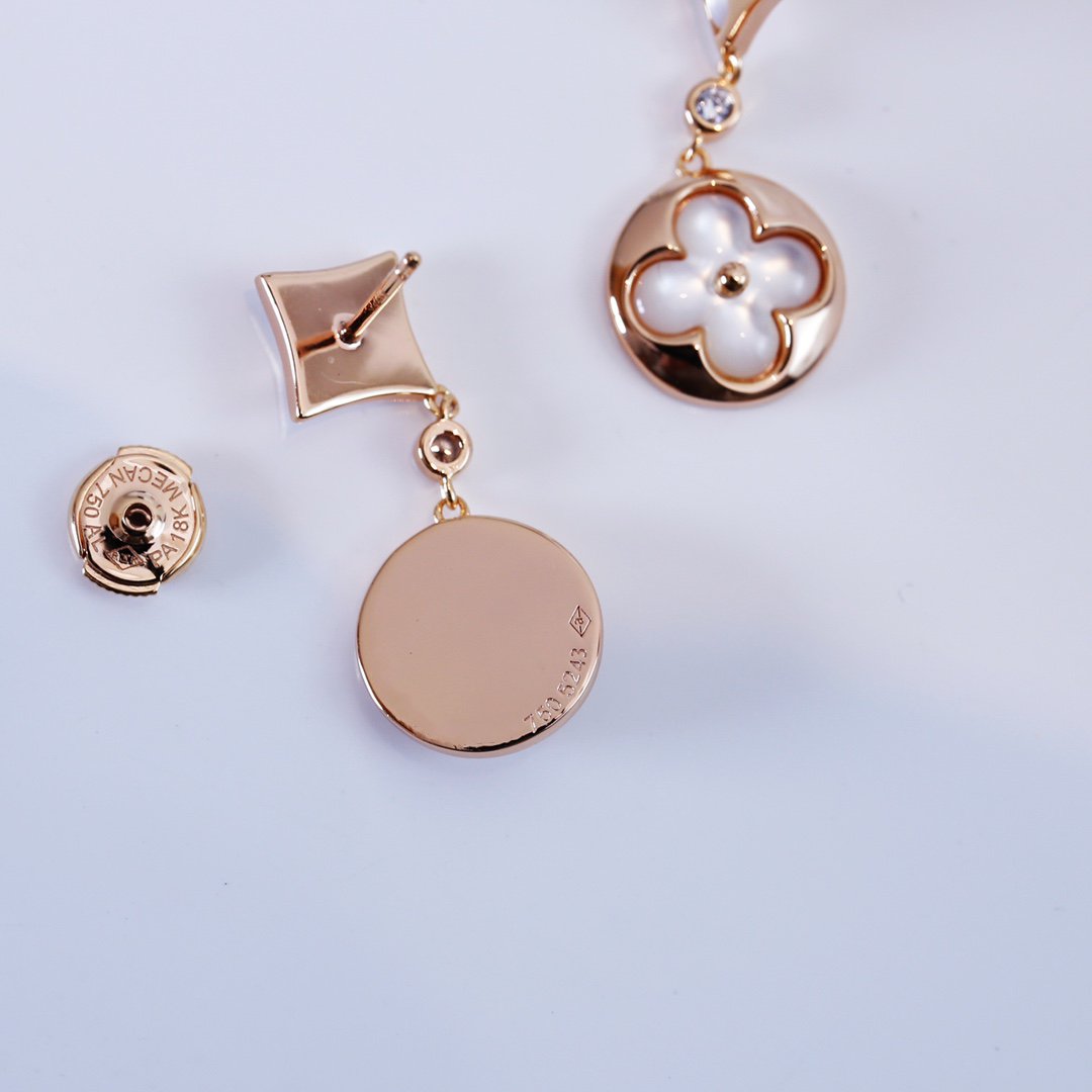 [AM]STAR AND SUN ROSE GOLD MOP DROP EARRINGS