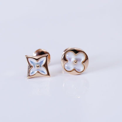 [AM]STAR AND SUN ROSE GOLD MOP STUD EARRINGS