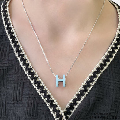 [AM]POP H SKY BLUE NECKLACE