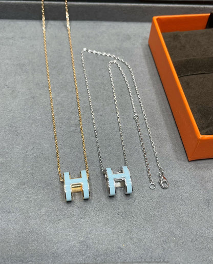 [AM]POP H SKY BLUE NECKLACE