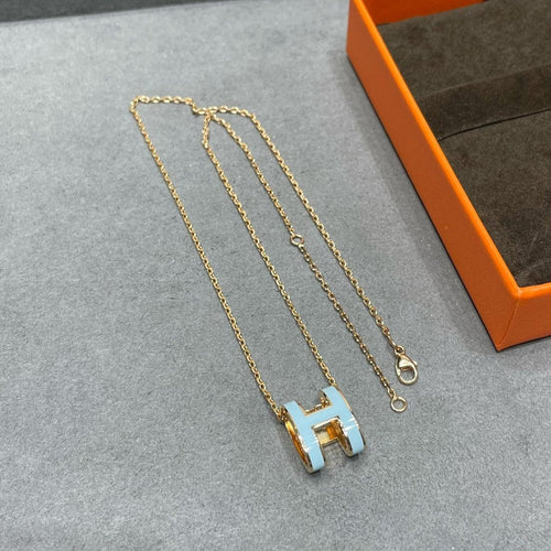 [AM]POP H SKY BLUE NECKLACE