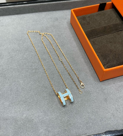 [AM]POP H SKY BLUE NECKLACE
