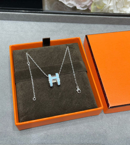 [AM]POP H SKY BLUE NECKLACE