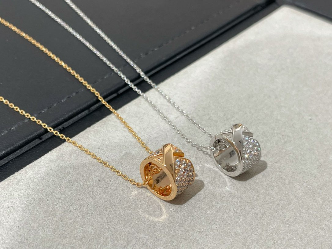 [AM]LIENS EVIDENCE DIAMOND PAVED NECKLACE