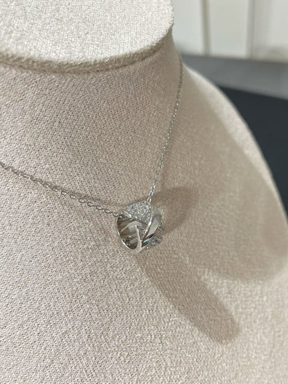 [AM]LIENS EVIDENCE DIAMOND PAVED NECKLACE