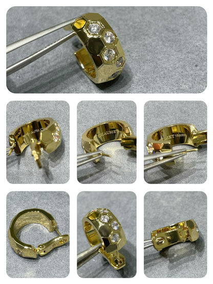 [AM]BEE LOVE DIAMOND HOOP EARRINGS