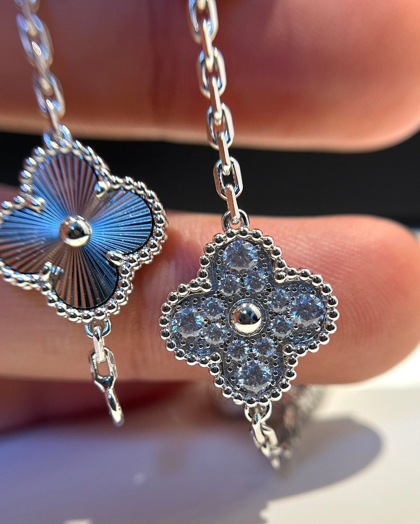 [AM]LUCKY CLOVER 5-MOTIF BRACELET - LASER COLLECTION