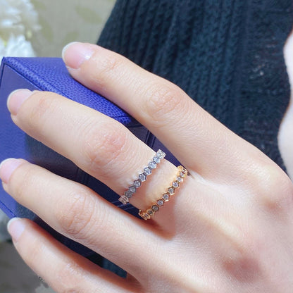 [AM]BEE LOVE DIAMOND PAVED SMALL RING