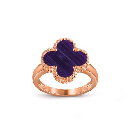 [AM]LUCKY CLOVER VINTAGE ROSE GOLD RING COLLECTION