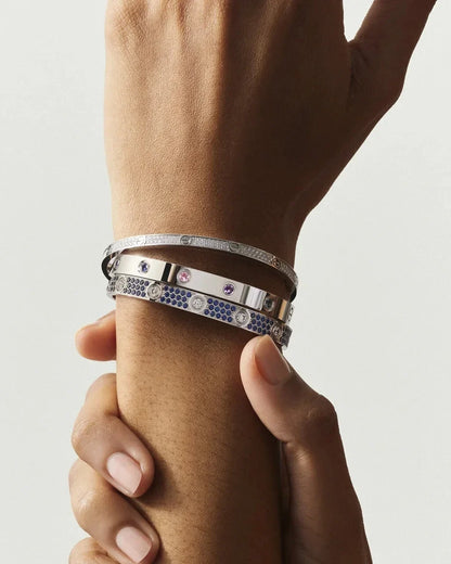 [AM]CLASSIC 6.1MM LOVE BRACELET 10-DIAMOND FULL PAVÉ