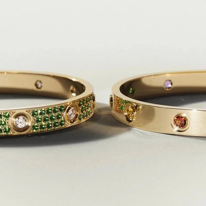 [AM]CLASSIC 6.1MM LOVE BRACELET 10-DIAMOND MULTICOLOR