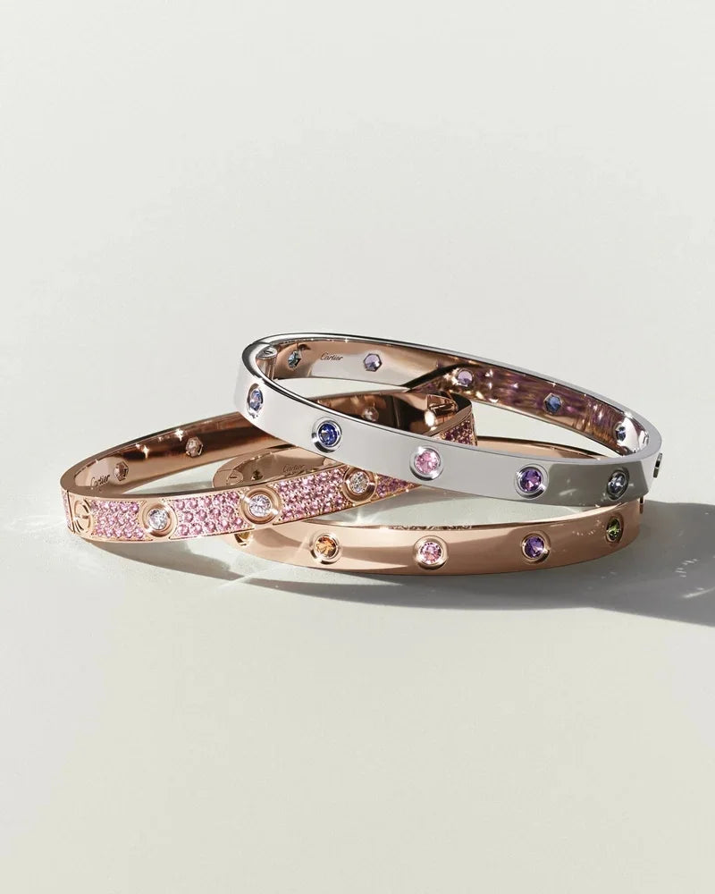 [AM]CLASSIC 6.1MM LOVE BRACELET 10-DIAMOND FULL PAVÉ